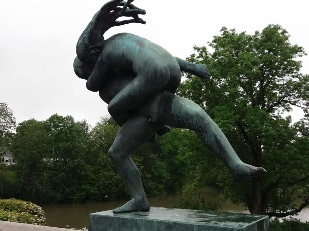Oslo Vigelandpark Skulpturen aus Gusseisen