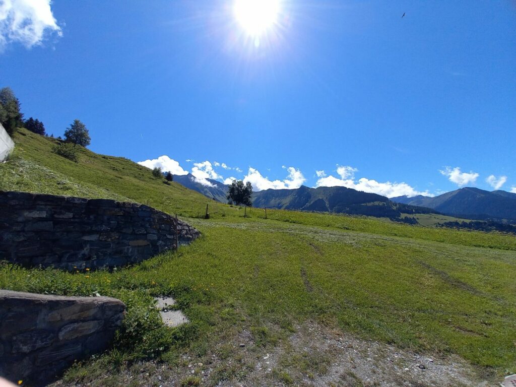 Schweiz Graubünden auf dem Bergdorf Rien