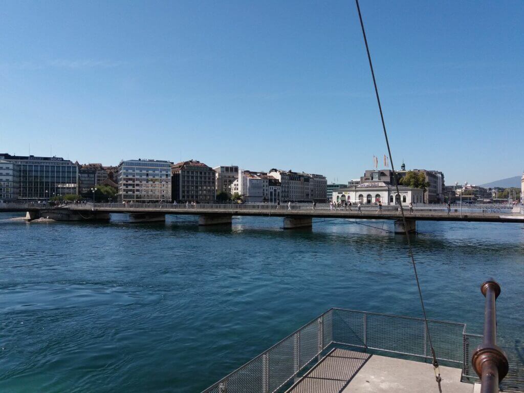 Genf, Brücke in der Innenstadt