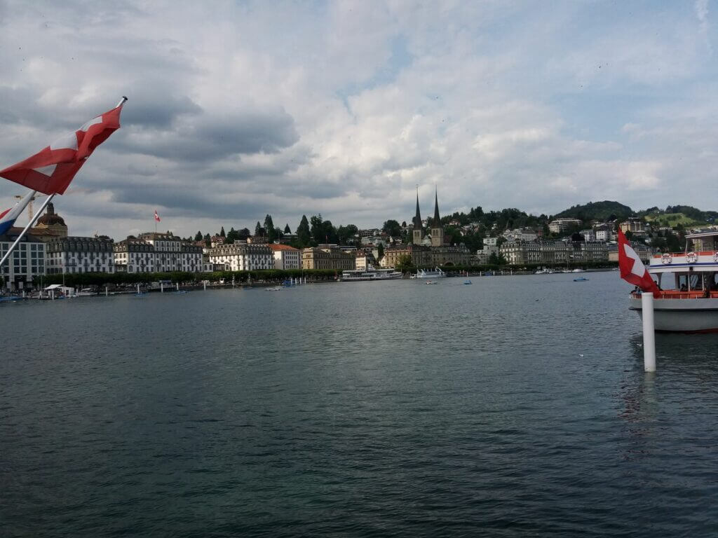 Luzern, Blick vom Schiff aus