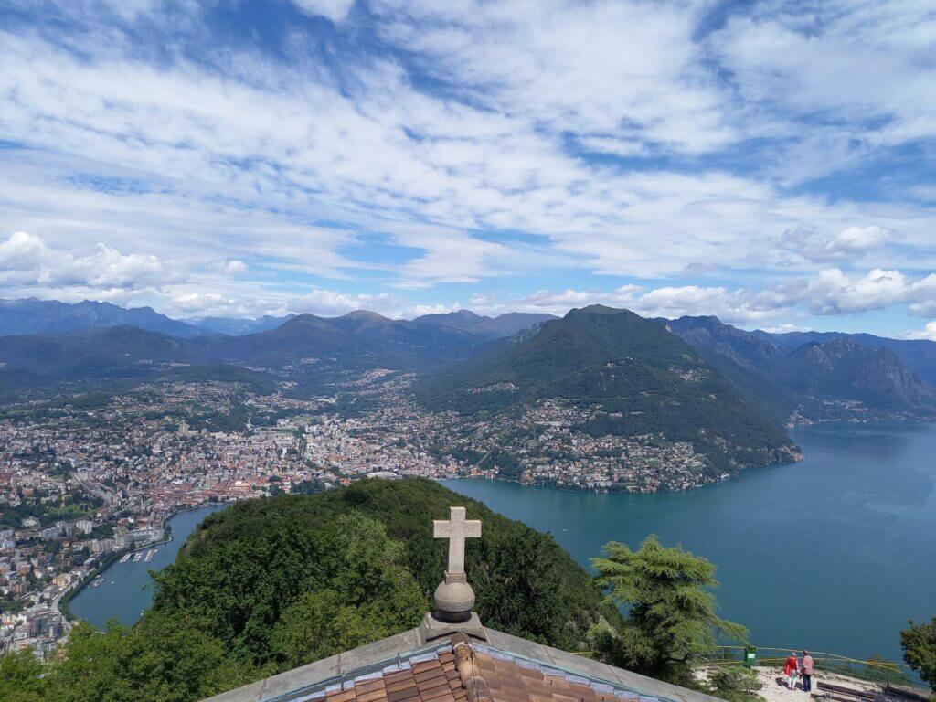 Blick auf Lugano von San Salvatore aus
