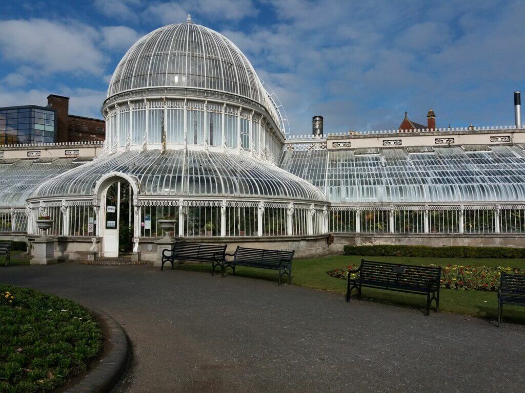das Victoriahaus, eine Gewächshaus im Botanischen Garten Belfast