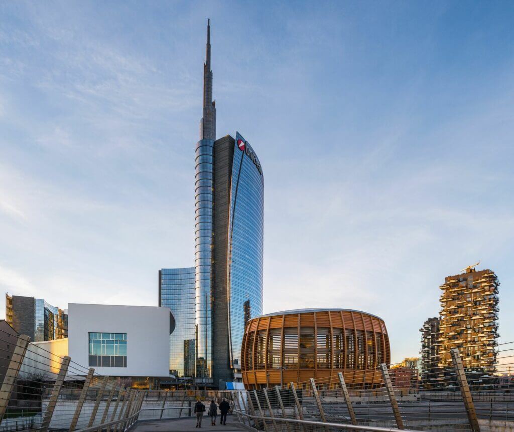 imposante Gebäude in Mailand 