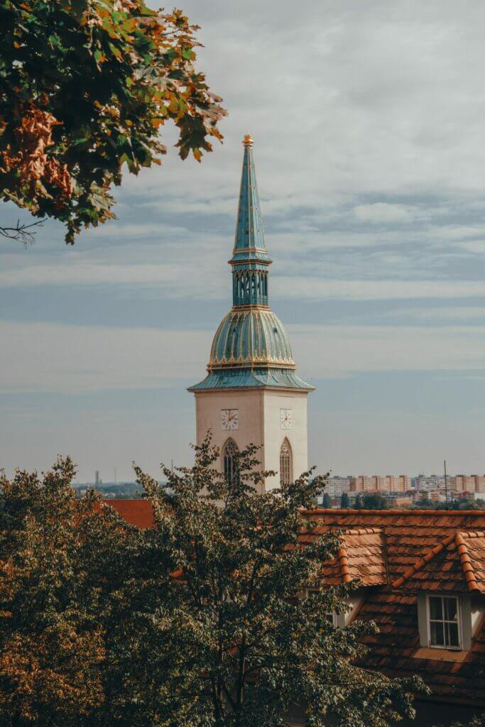 Slowakei Blick auf Kirchturm