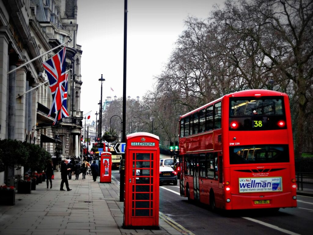 Doppeldeckerbus in London