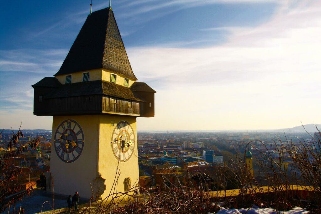 Graz Schlossberg Uhrturm