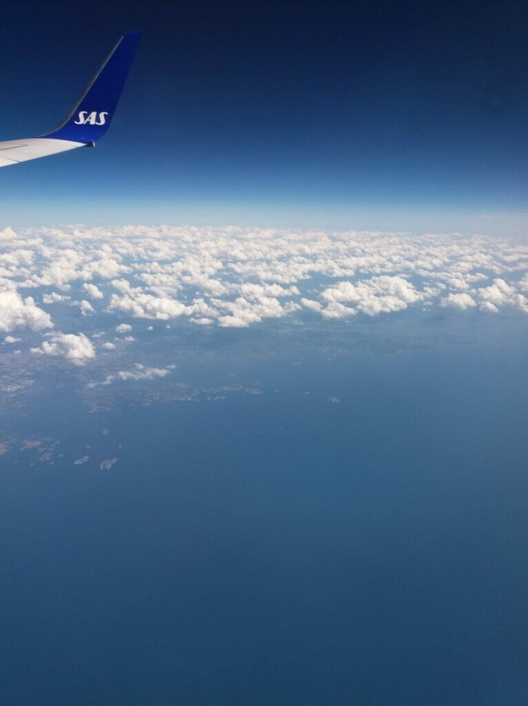 Foto vom Flug nach Oslo