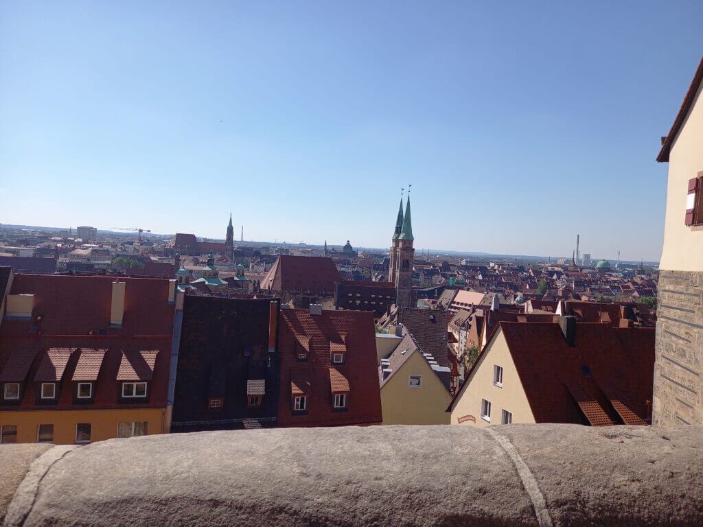 Blick auf die Altstadt Nürnberg