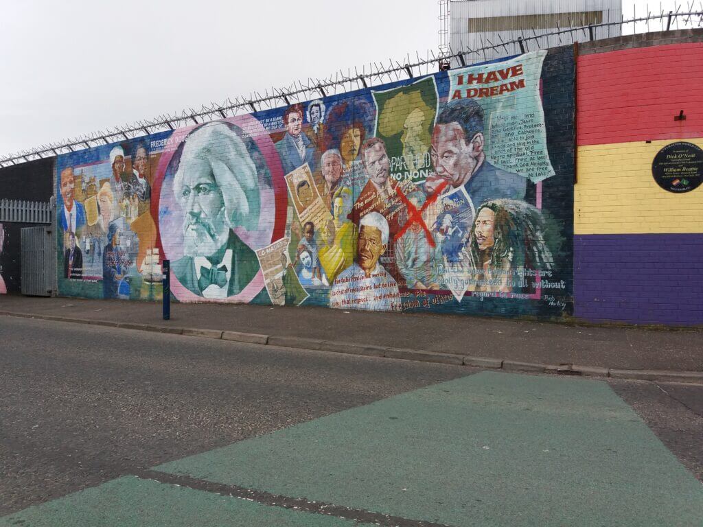 UK Nordirland Belfast Friedensmauer