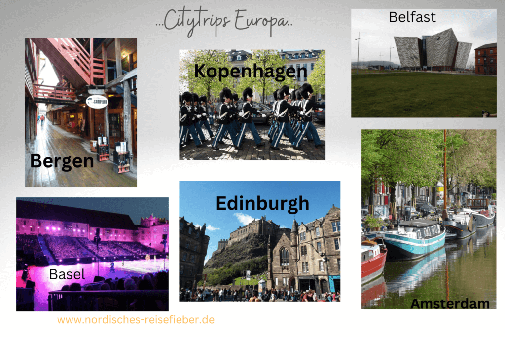 Collage Citytrips Städte in Europa