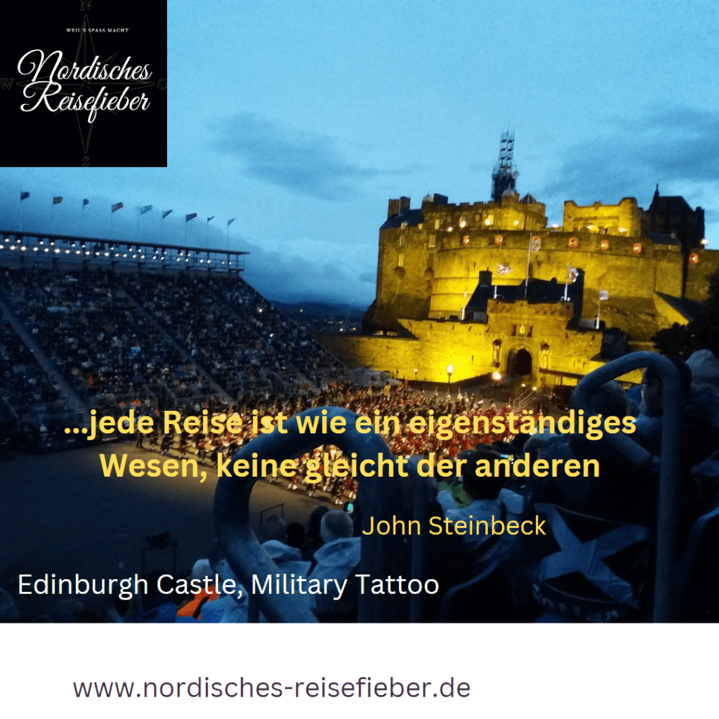 Zitate John Steinbeck und das Castle in Edinburgh