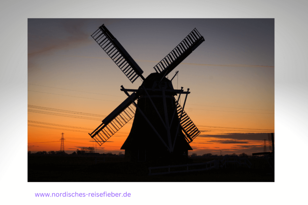 Windmühle Holland Niederlande Sonnenuntergang