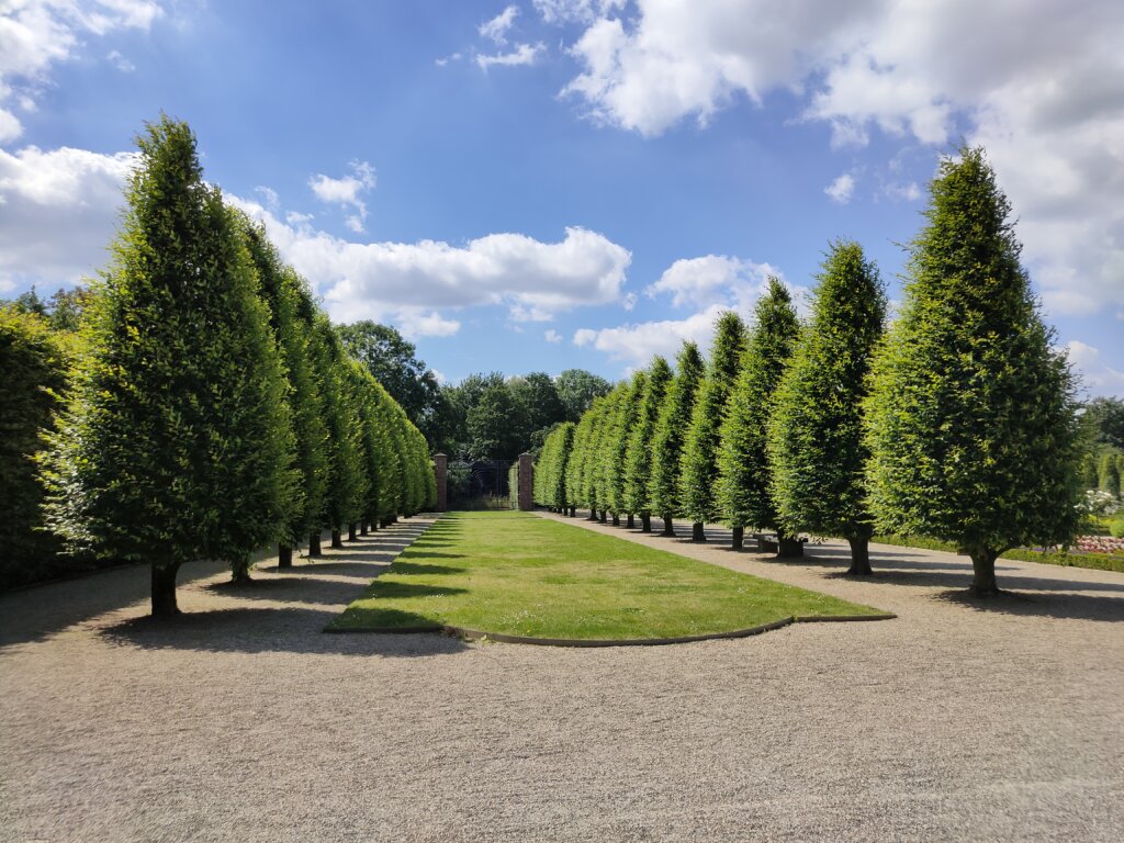 Barockgarten im KLoster Kamp Baumallee