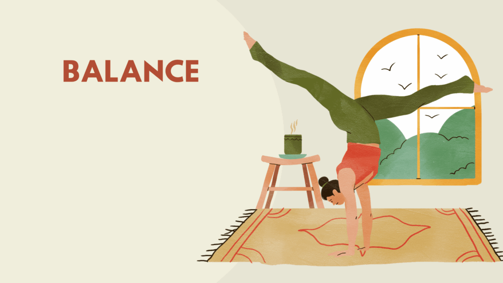 Yoga im urlaub Balanceübung